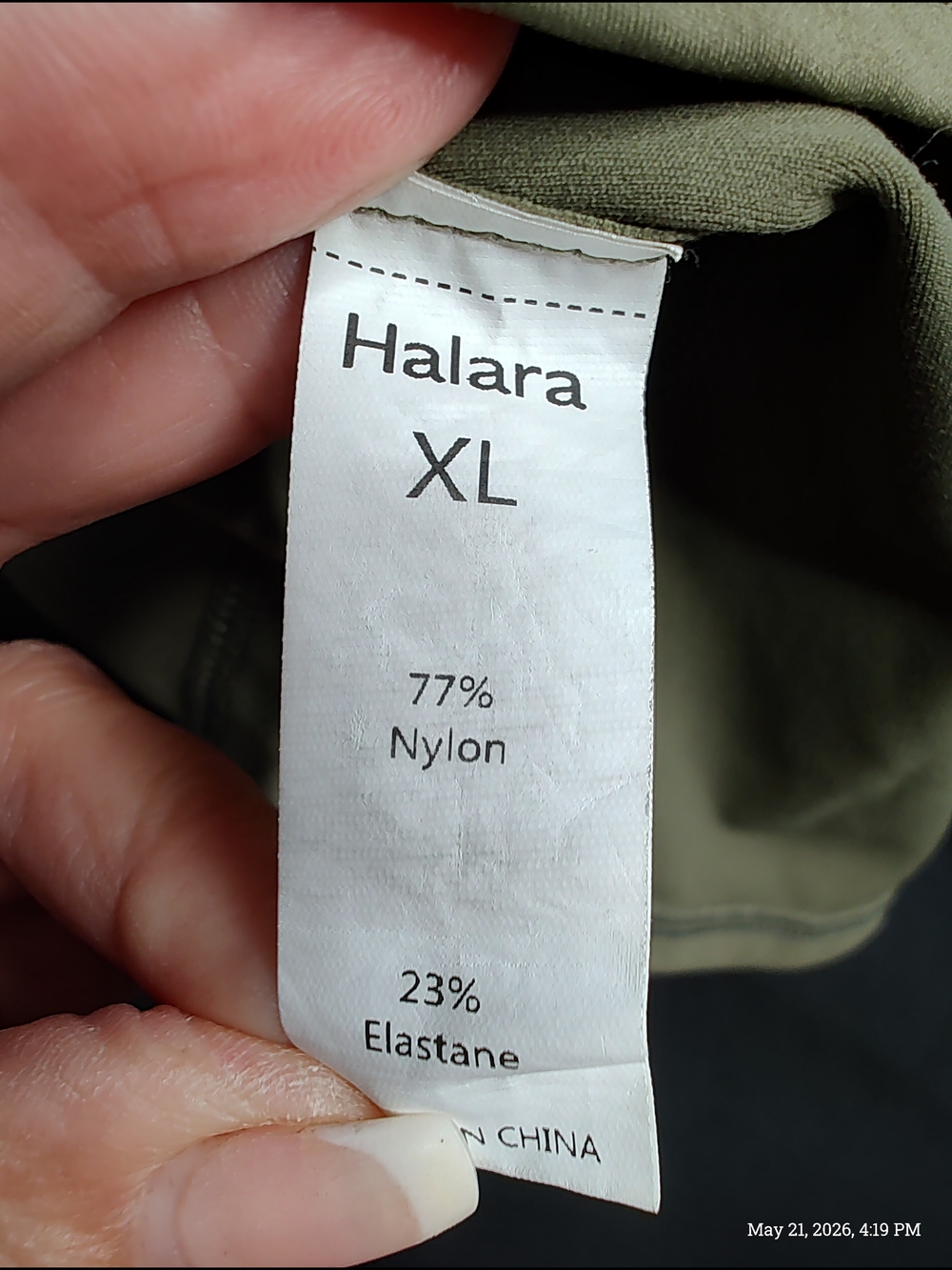HALARA XL Built-in Bra N Shorts W/ Pickets Olive Cross Mini Tennis Dress - Picture 7 of 15